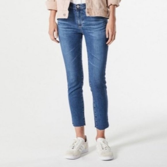 Ag Adriano Goldschmied Denim - AG Adriano Goldschmeid raw hem crop/ankle jean
